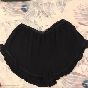 Black flowy Shorts